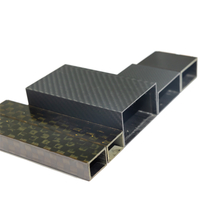 Twill Plain Carbon Fiber Square Tube Square Tubing Braided Carbon Fiber Square Tubes